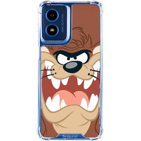 Looney Tunes Tasmanian Devil Up Close Moto G 5G (2024) Clear Case